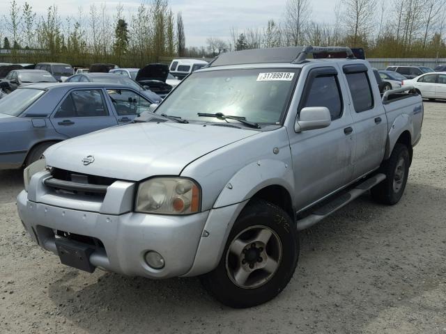 1N6ED27T51C362313 - 2001 NISSAN FRONTIER C SILVER photo 2