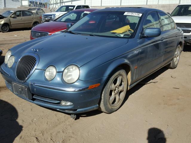 SAJDA01CXYFL43979 - 2000 JAGUAR S-TYPE TURQUOISE photo 2