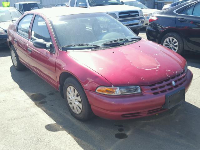 1P3EJ46C6VN639716 - 1997 PLYMOUTH BREEZE RED photo 1