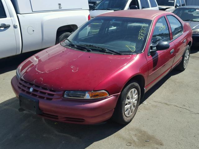 1P3EJ46C6VN639716 - 1997 PLYMOUTH BREEZE RED photo 2