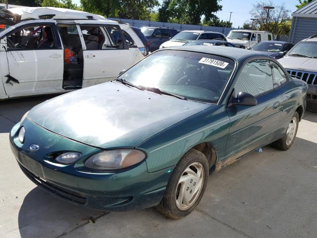 3FAFP11381R123363 - 2001 FORD ESCORT ZX2 GREEN photo 2