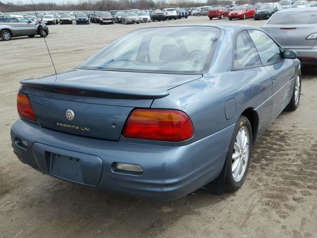 4C3AU52N0XE157770 - 1999 CHRYSLER SEBRING LX BLUE photo 4