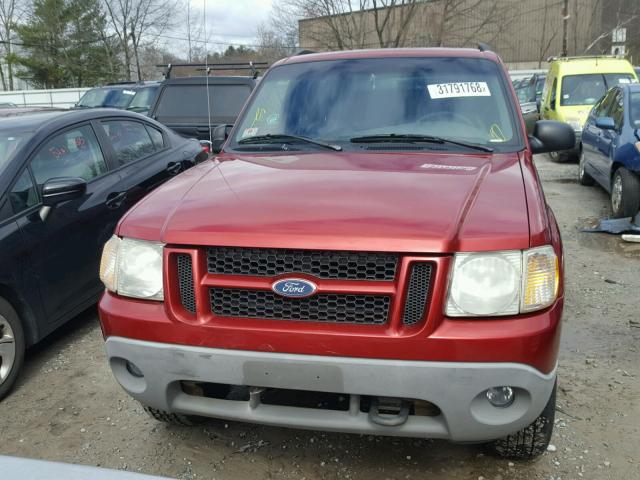 1FMYU70E11UC32186 - 2001 FORD EXPLORER S RED photo 9