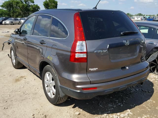 5J6RE3H48BL048455 - 2011 HONDA CR-V SE BROWN photo 3