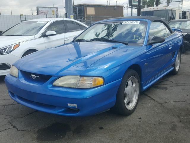 1FAFP45X2WF243100 - 1998 FORD MUSTANG GT BLUE photo 2