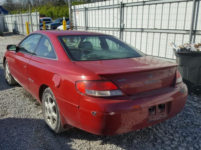 2T1CF28P71C480215 - 2001 TOYOTA CAMRY SOLA RED photo 3
