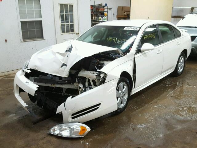 2G1WT57K991113638 - 2009 CHEVROLET IMPALA 1LT WHITE photo 2