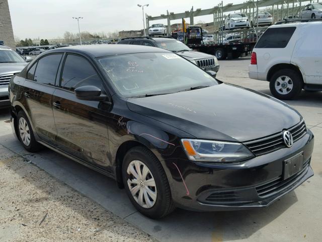 3VW1K7AJ1EM378361 - 2014 VOLKSWAGEN JETTA BASE Սև լուսանկար 1