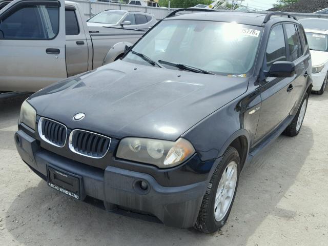 WBXPA73484WC35189 - 2004 BMW X3 2.5I BLACK photo 2