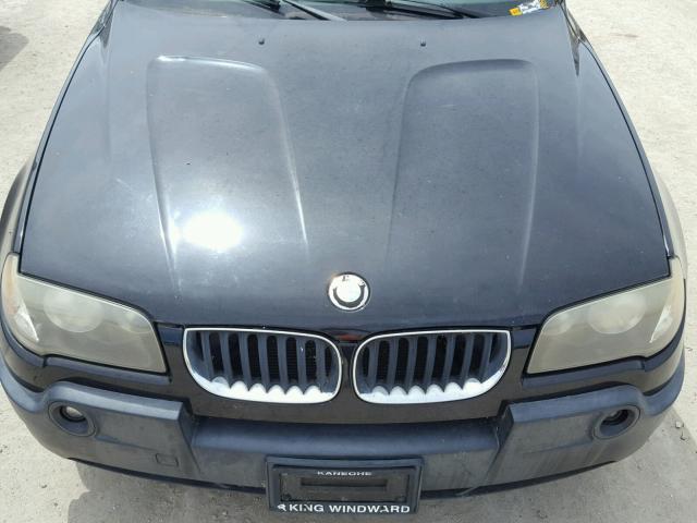 WBXPA73484WC35189 - 2004 BMW X3 2.5I BLACK photo 7