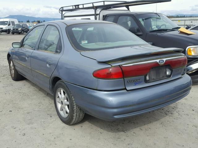 1FAFP66L5YK103236 - 2000 FORD CONTOUR SE BLUE photo 3