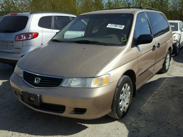 2HKRL18571H577181 - 2001 HONDA ODYSSEY LX BEIGE photo 2