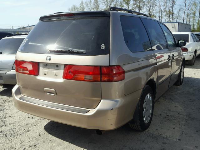 2HKRL18571H577181 - 2001 HONDA ODYSSEY LX BEIGE photo 4