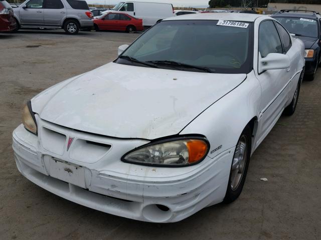 1G2NW12E9YM867277 - 2000 PONTIAC GRAND AM G WHITE photo 2