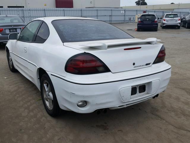 1G2NW12E9YM867277 - 2000 PONTIAC GRAND AM G WHITE photo 3