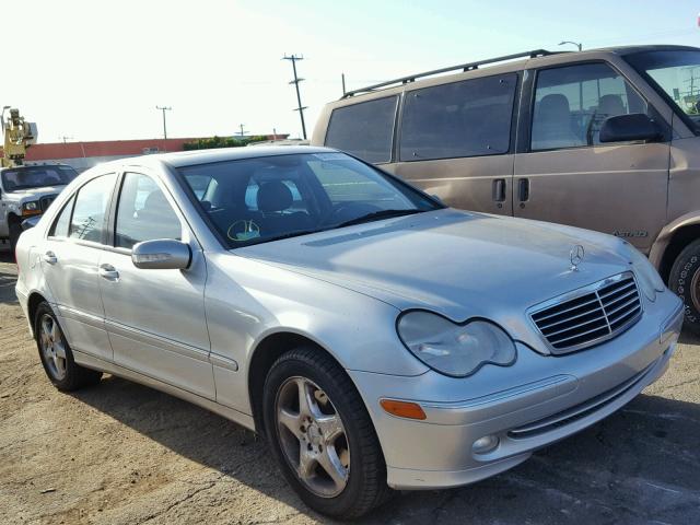 WDBRF61JX1F037084 - 2001 MERCEDES-BENZ C240 SILVER photo 1