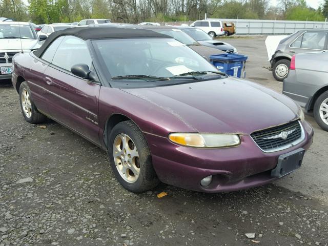 3C3EL55H2XT558930 - 1999 CHRYSLER SEBRING JX PURPLE photo 1