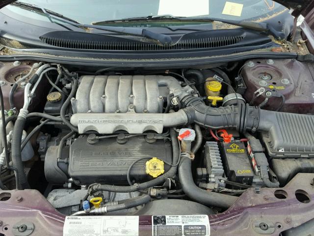 3C3EL55H2XT558930 - 1999 CHRYSLER SEBRING JX PURPLE photo 7