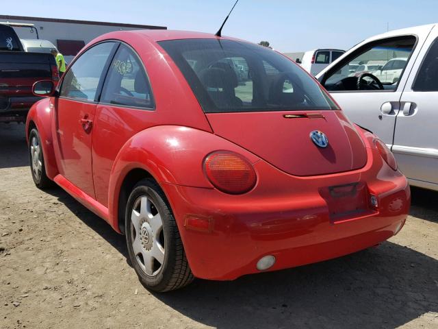 3VWCT21C01M404369 - 2001 VOLKSWAGEN NEW BEETLE 红色 照片 3