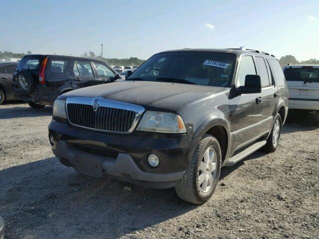 5LMEU68H23ZJ36419 - 2003 LINCOLN AVIATOR BLACK photo 2