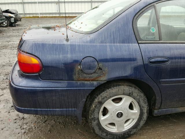 1G1NE52J01M677594 - 2001 CHEVROLET MALIBU LS ლურჯი ფოტო 9