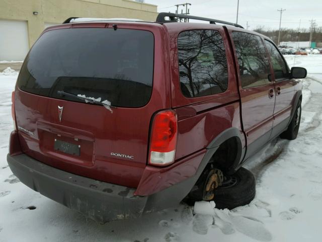 1GMDV03L55D297108 - 2005 PONTIAC MONTANA SV MAROON photo 4