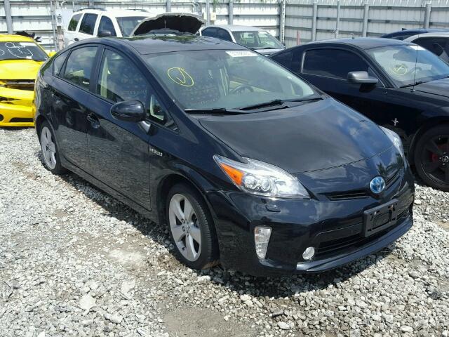 JTDKN3DU9D5610013 - 2013 TOYOTA PRIUS BLACK photo 1