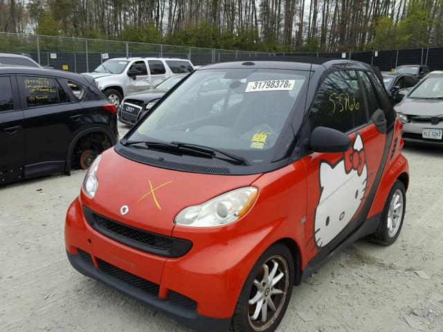 WMEEK31X18K144526 - 2008 SMART FORTWO PAS RED photo 2