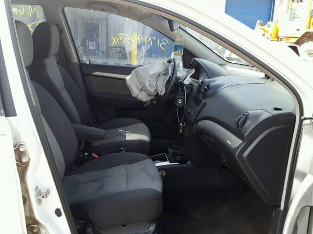 KL1TD66E99B657525 - 2009 CHEVROLET AVEO LS 白色 照片 5