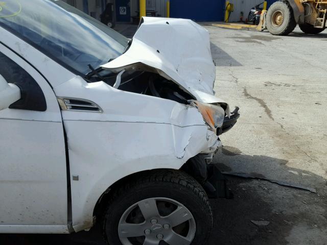 KL1TD66E99B657525 - 2009 CHEVROLET AVEO LS 白色 照片 9