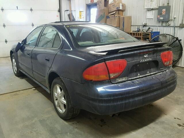 1G3NL52E4YC348655 - 2000 OLDSMOBILE ALERO GL BLUE photo 3