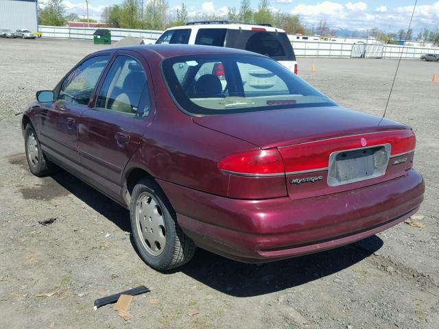 1MEFM6531XK627310 - 1999 MERCURY MYSTIQUE G MAROON photo 3