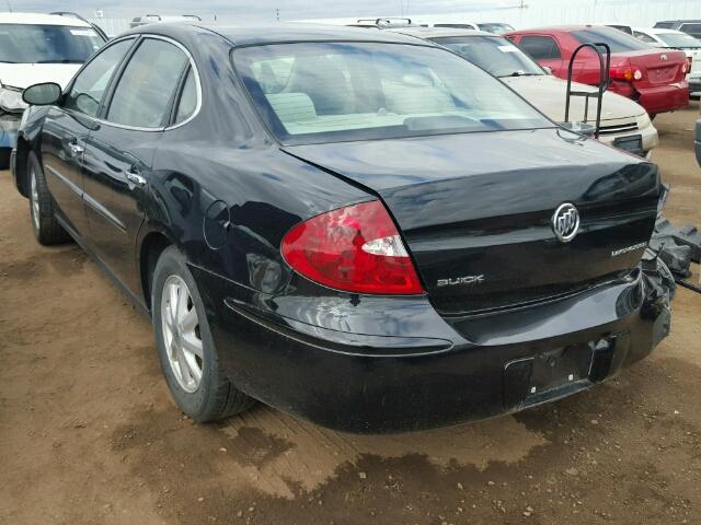 2G4WC532051275533 - 2005 BUICK LACROSSE BLACK photo 3