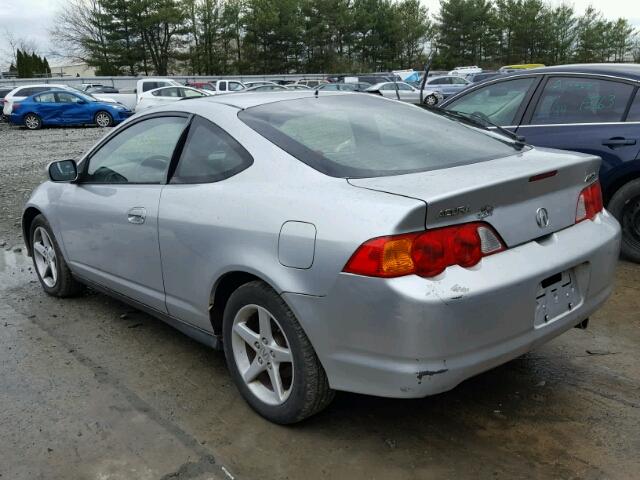 JH4DC54822C019641 - 2002 ACURA RSX SILVER photo 3