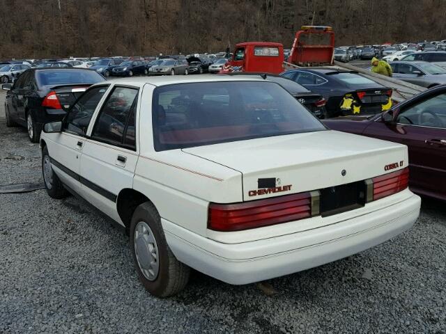 1G1LT53T7MY221599 - 1991 CHEVROLET CORSICA LT WHITE photo 3