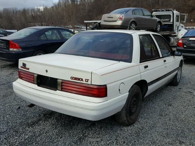 1G1LT53T7MY221599 - 1991 CHEVROLET CORSICA LT WHITE photo 4