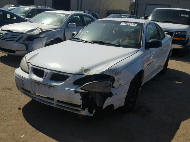 1G2NF12E5YM852954 - 2000 PONTIAC GRAND AM S თეთრი ფოტო 2