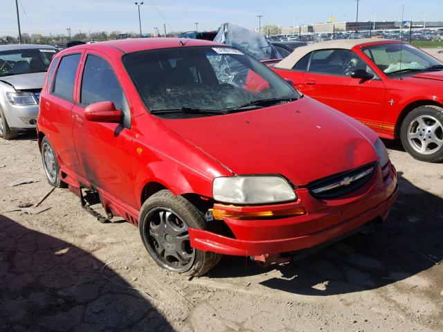 KL1TJ62604B210517 - 2004 CHEVROLET AVEO LS RED photo 1
