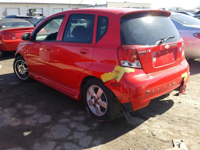 KL1TJ62604B210517 - 2004 CHEVROLET AVEO LS RED photo 3