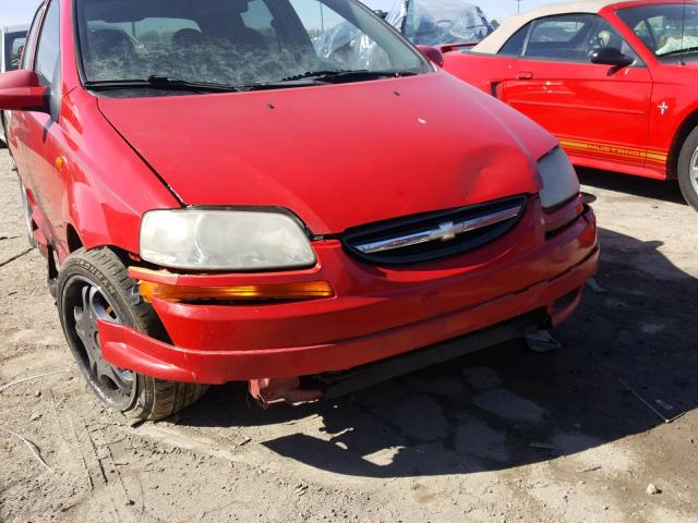 KL1TJ62604B210517 - 2004 CHEVROLET AVEO LS RED photo 9
