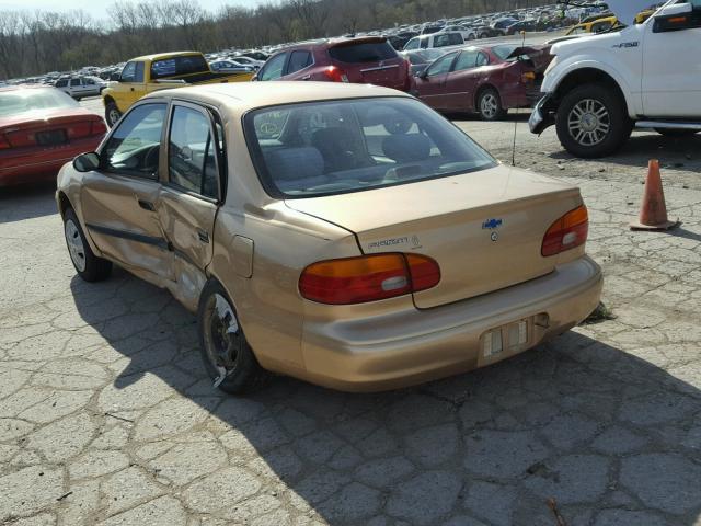 1Y1SK5288YZ403696 - 2000 CHEVROLET GEO PRIZM 金色 照片 3