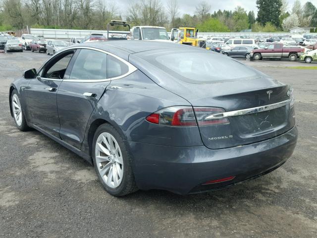 5YJSA1E28GF156725 - 2016 TESLA MODEL S GRAY photo 3