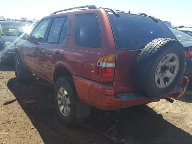 4S6DM58W214401364 - 2001 HONDA PASSPORT E ORANGE photo 3