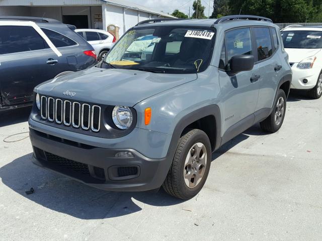 ZACCJBAH6HPF11289 - 2017 JEEP RENEGADE S Կապույտ լուսանկար 2