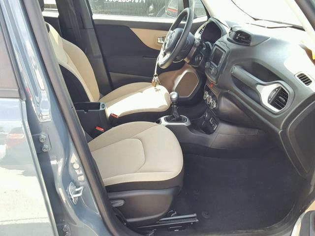 ZACCJBAH6HPF11289 - 2017 JEEP RENEGADE S Կապույտ լուսանկար 5