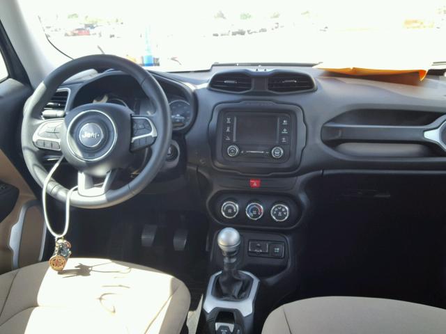 ZACCJBAH6HPF11289 - 2017 JEEP RENEGADE S Կապույտ լուսանկար 9