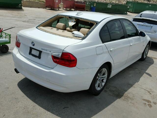 WBAVC93538KZ73640 - 2008 BMW 328 XI WHITE photo 4