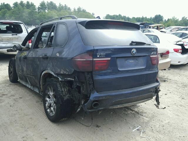 5UXZV4C59BL408634 - 2011 BMW X5 XDRIVE3 BLUE photo 3