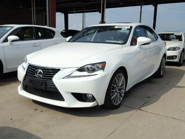 JTHBF1D20E5042637 - 2014 LEXUS IS 250 WHITE photo 2