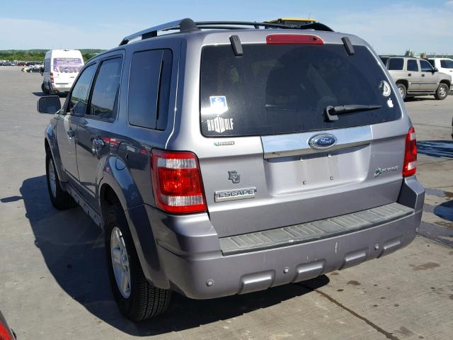 1FMCU49H88KA84016 - 2008 FORD ESCAPE HEV BLUE photo 3